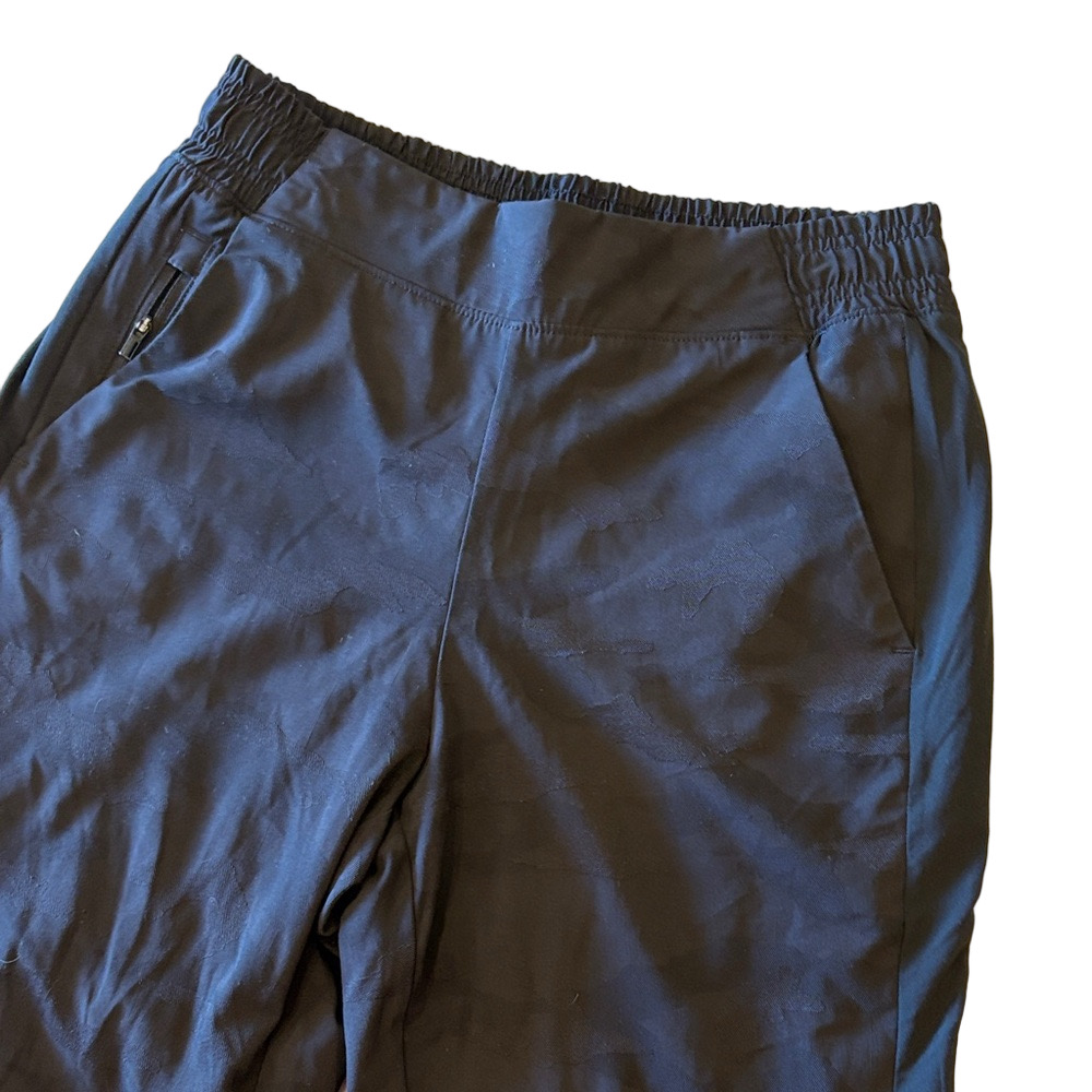 Athleta Brooklyn Textured Lined Jogger Black Size 2 Athleisure Travel Pant